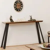 Qinson Console Table - Medium Oak Effect