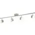Quad LED 4 Light Square Head Bar Spotlight - Satin Silver, Steel