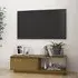 Quana Pinewood TV Stand with Storage - Honey Brown