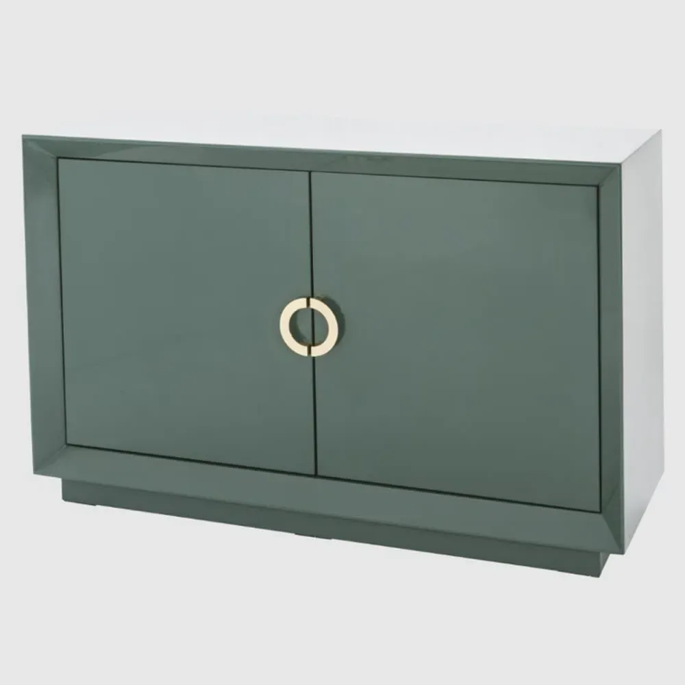 Quarryville 2 Door Sideboard - Green, High Gloss