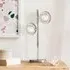 Quartz 2 Lights Bubble Glass Table Lamp - Chrome