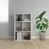 Quena High Gloss Bookcase with 6 Compartments - White