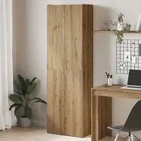 Quilcene 190cm Office Cabinet - Artisan Oak, Engineered Wood