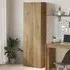 Quilcene 190cm Office Cabinet - Artisan Oak, Engineered Wood