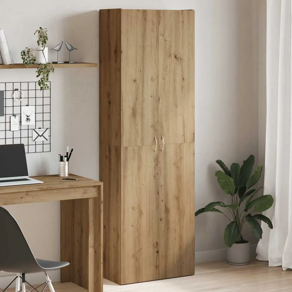 Quilcene 190cm Office Cabinet - Artisan Oak, Engineered Wood