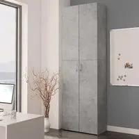 Quilcene 190cm Office Cabinet - Grey, Engineered Wood