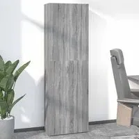 Quilcene 190cm Office Cabinet - Grey, Engineered Wood