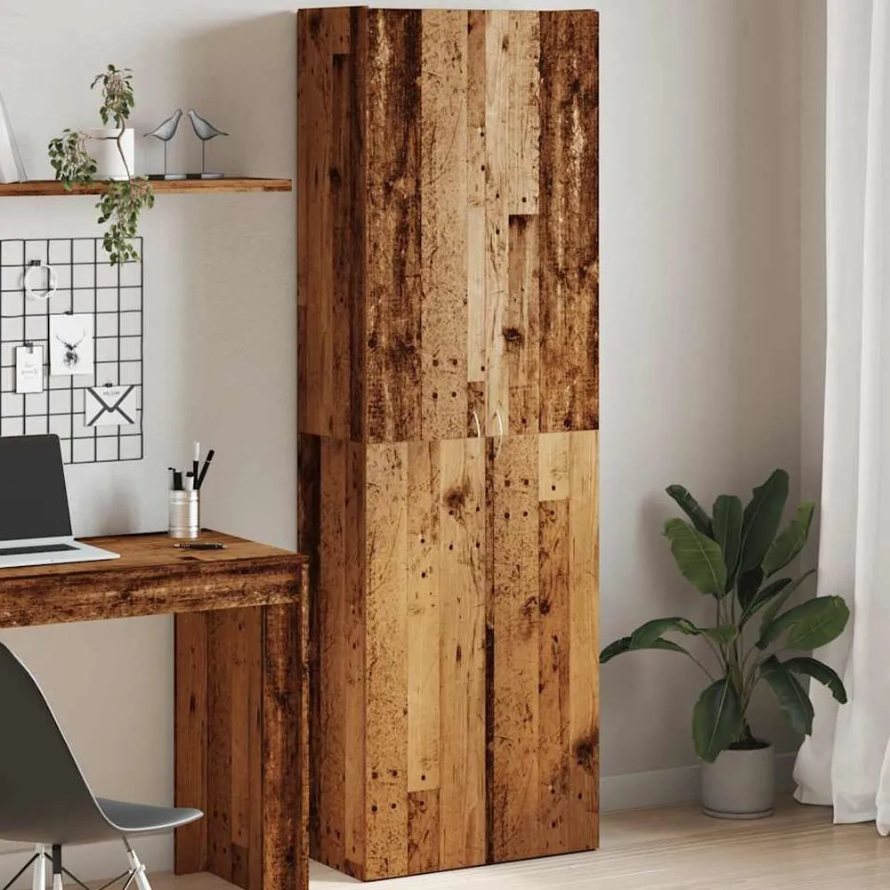 Quilcene 190cm Office Cabinet - Oak, Engineered Wood