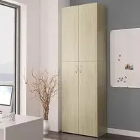 Quilcene 190cm Office Cabinet - Sonoma Oak, Engineered Wood