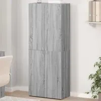 Quilcene Office Cabinet - Grey, Engineered Wood