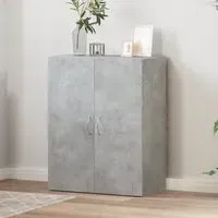 Quilcene Office Cabinet - Grey, Engineered Wood