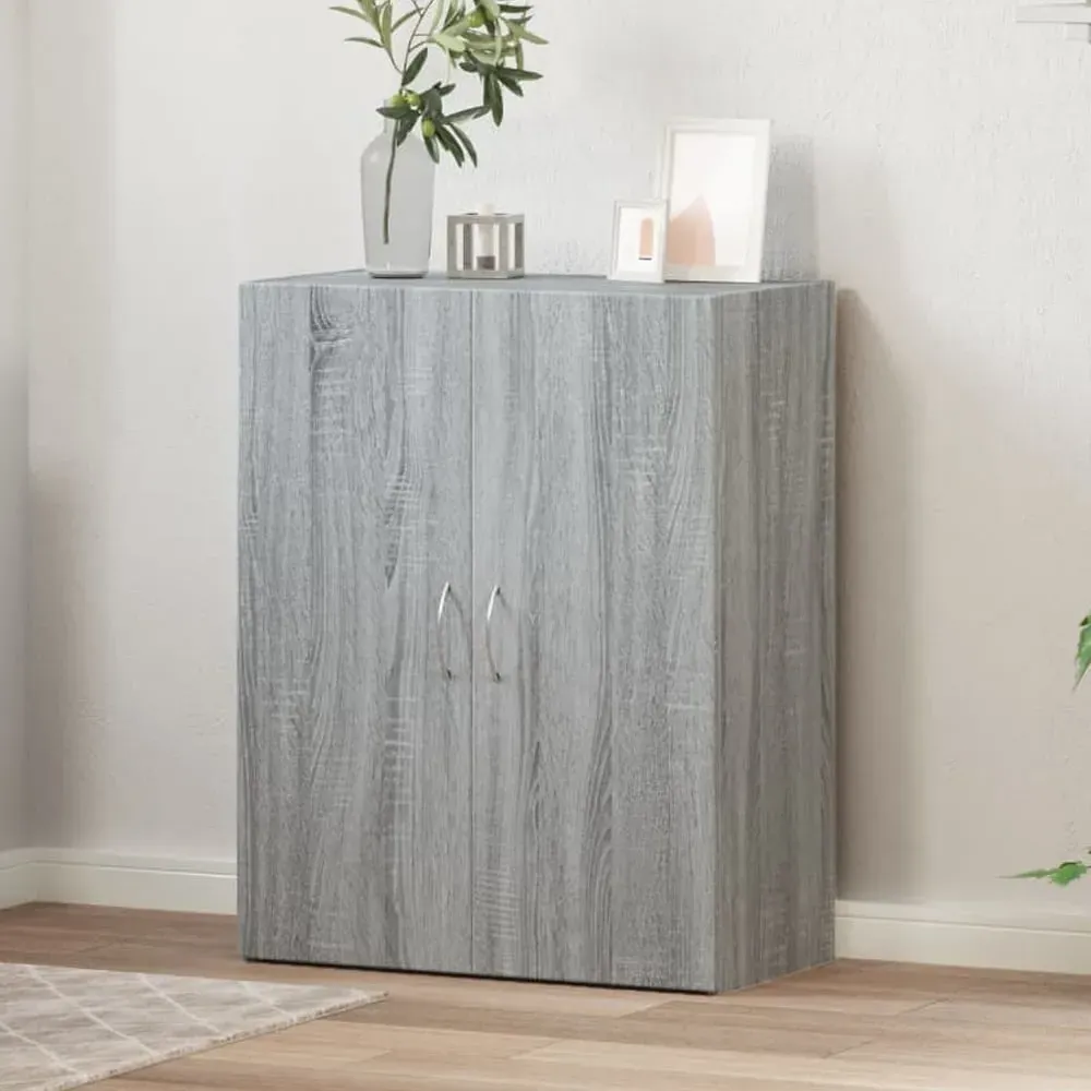 Quilcene Office Cabinet - Grey Sonoma, Engineered Wood