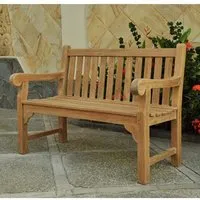 Quin 2-Seater Outdoor Bench - Teak alternate view