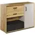 Quincy Kids Sideboard 1 Door 3 Drawers with LED - Artisan Oak