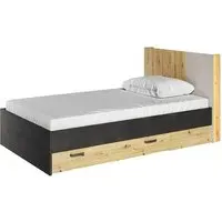 Quincy Single Bed with Storage - Artisan Oak