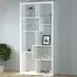 Quinto High Gloss Shelving Unit - White, MDF