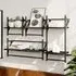 Quito 4 Piece Wall Shelf Set - Black