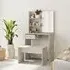 Quito Dressing Table Set with Stool - Concrete Effect
