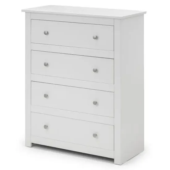 Raddix Chest of Drawers with 4 Drawers - White