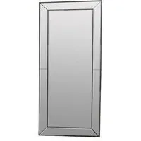Raddle Rectangular Leaner Mirror - Silver