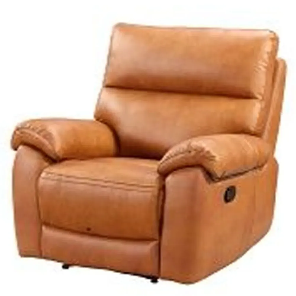 Radford 1-Seater Electric Recliner Sofa - Tan, Leather
