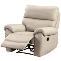 Radford 1-Seater Recliner Sofa - Chalk, Leather