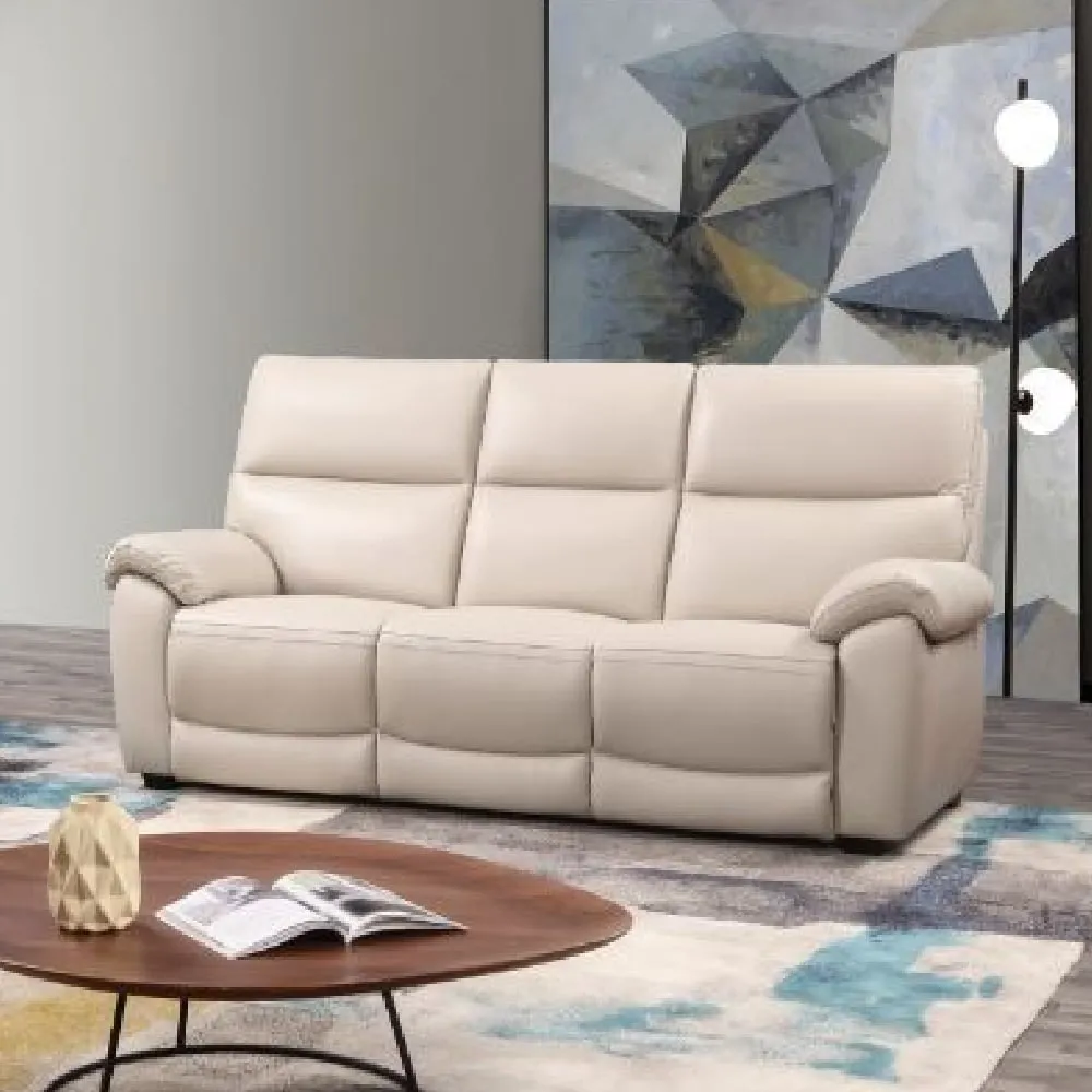 Radford 3-Seater Sofa - Chalk, Leather
