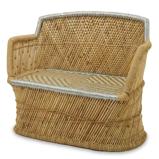 Radford Kids 2-Seater Sofa - Silver, Bamboo