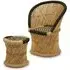 Radford Kids Chair and Stool - Black, Bamboo