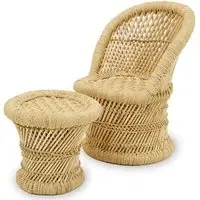 Radford Kids Chair and Stool - Natural, Bamboo
