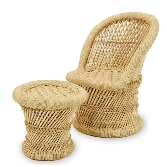 Radford Kids Chair and Stool - Natural, Bamboo image