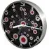 Radial Wall Clock - Red, Steel