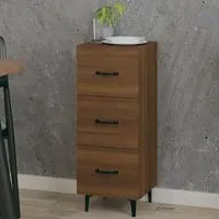 Radko 3 Drawer Chest - Brown Oak, Engineered Wood