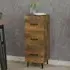 Radko 3 Drawer Chest - Smoked Oak, Engineered Wood