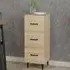 Radko 3 Drawer Chest - Sonoma Oak, Engineered Wood