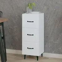 Radko 3 Drawer Chest - White, Engineered Wood