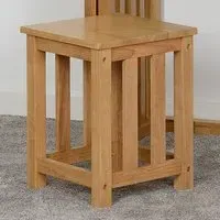 Radstock Wooden Dining Stool - Oak