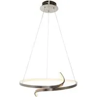 Rafe LED Ceiling Pendant Light - Satin Nickel, Steel