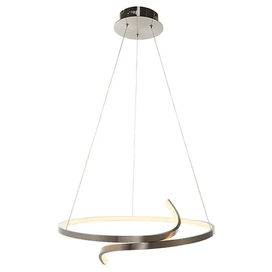 Rafe LED Ceiling Pendant Light - Satin Nickel, Steel