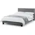 Rafiya King Size Bed with Storage - Grey, Linen