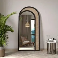 Rafza Full Length Cheval Mirror - Black, MDF alternate view