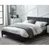 Ragina Double Bed - Grey, Velvet