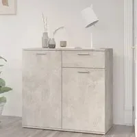 Ragni Sideboard with 2 Doors 1 Drawer - Concrete Effect