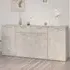 Ragni Sideboard with 4 Doors 2 Drawers - Concrete Effect