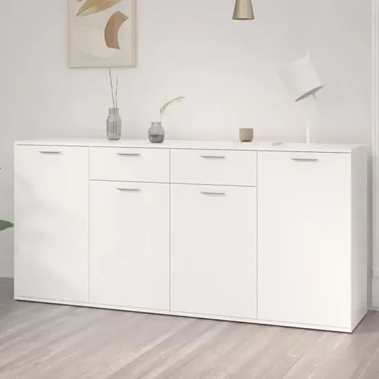 Ragni Sideboard with 4 Doors 2 Drawers - White