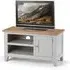 Raisie TV Stand with Storage - Oak, Grey