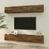 Raivo Wall Hung Entertainment Unit - Smoked Oak