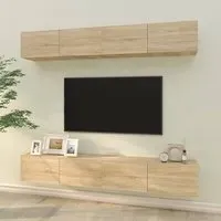 Raivo Wall Hung Entertainment Unit - Sonoma Oak