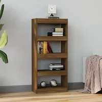 Raivos Bookshelf Room Divider - Brown, Engineered Wood