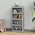 Raivos Bookshelf Room Divider - Grey, Engineered Wood